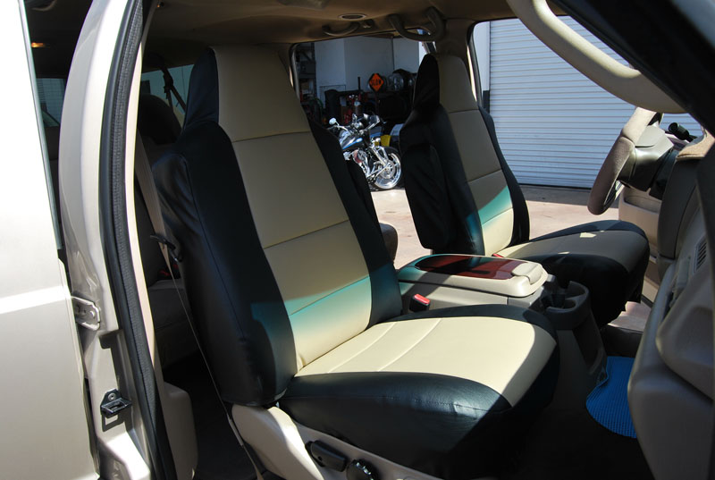 FORD EXCURSION 20002005 IGGEE S.LEATHER CUSTOM SEAT COVER 13COLORS